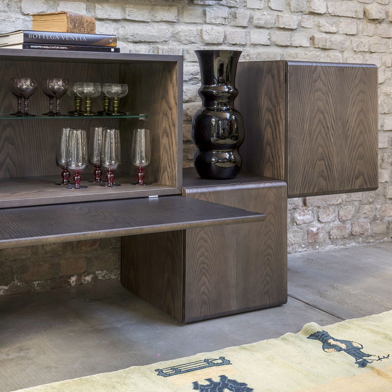 FRACTAL Komoda od MDF-a s 3 vrata i 2 ladice