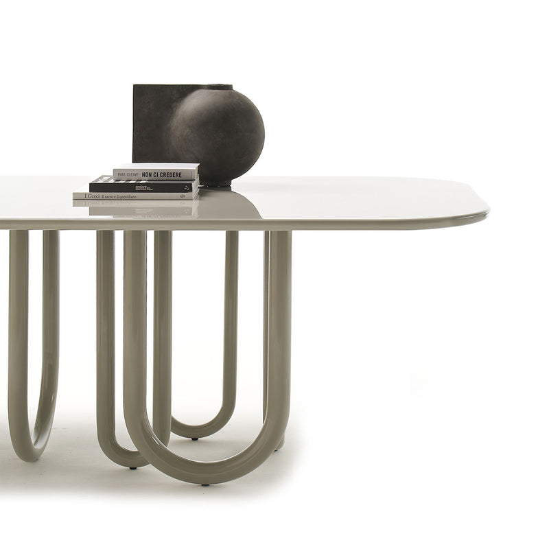 MEDUSA Dining table with metal base and MDF top