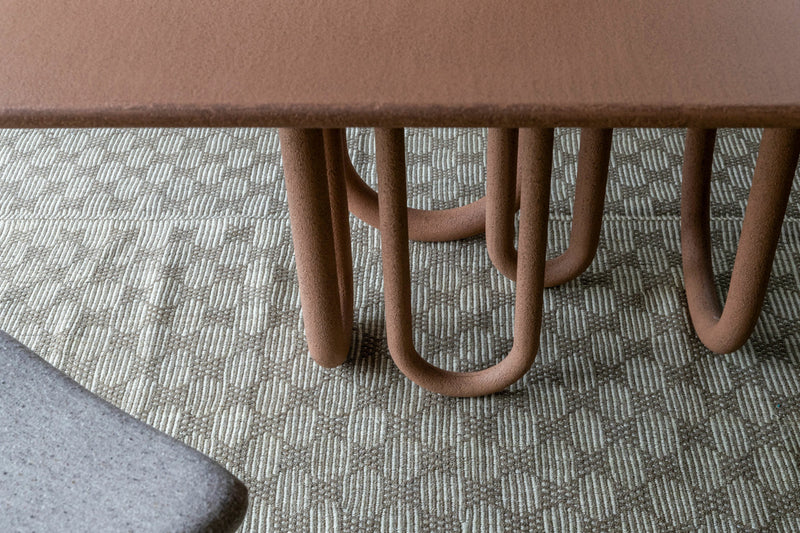MEDUSA Dining table with metal base and MDF top