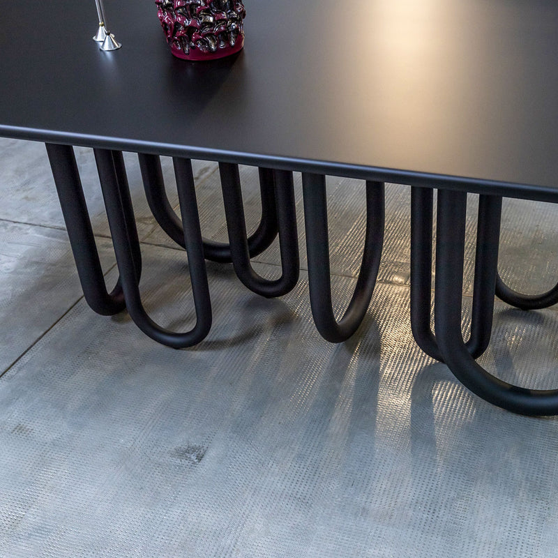 MEDUSA Dining table with metal base and MDF top