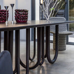 MEDUSA Dining table with metal base and MDF top