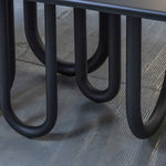 MEDUSA Dining table with metal base and MDF top