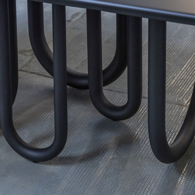 MEDUSA Dining table with metal base and MDF top