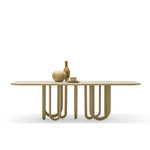 MEDUSA Dining table with metal base and MDF top