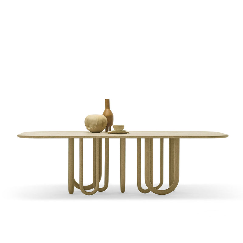MEDUSA Dining table with metal base and MDF top