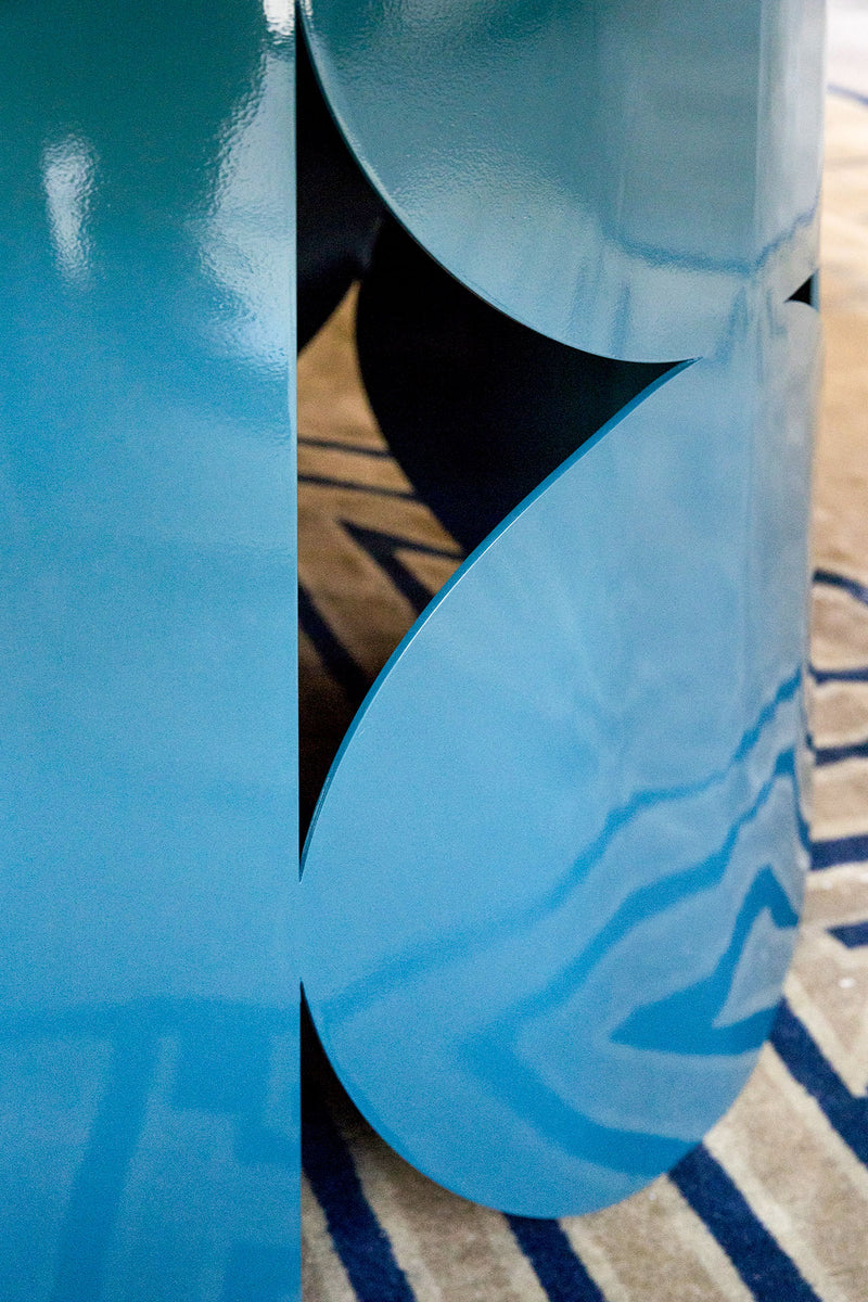 SHAPE Dining table with metal base and MDF top