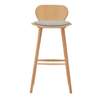 EDELWEISS Drveni tabure s jastukom