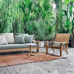 JEKO Outdoor armchair with long backrest