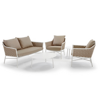 COSMIC Outdoor set of 2 armchairs, one sofa and coffee table