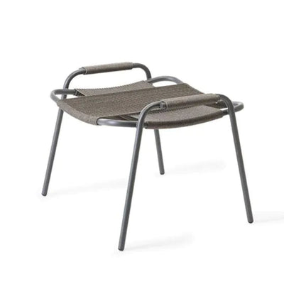 COCO Aluminium and rope garden footstool