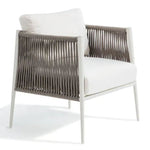LUCE Armchair in aluminium white