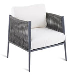 LUCE Armchair in aluminium graphite
