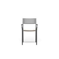 SEGNO Outdoor armchair with teak seat