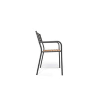 SEGNO Outdoor armchair with teak seat