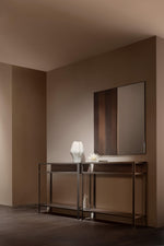 LINA Konzolni stol s ladicama i ogledalom/ručkama za vješalice