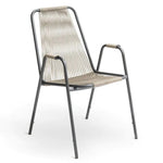 COCO Armchair in steel and rope