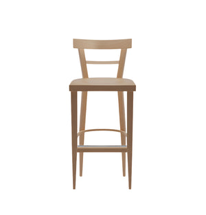CAFÈ Wooden stool without a cushion