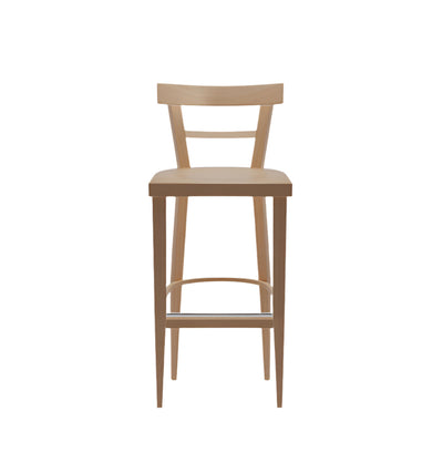 CAFÈ Wooden stool without a cushion