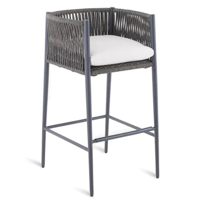 LUCE Stool in aluminium graphite