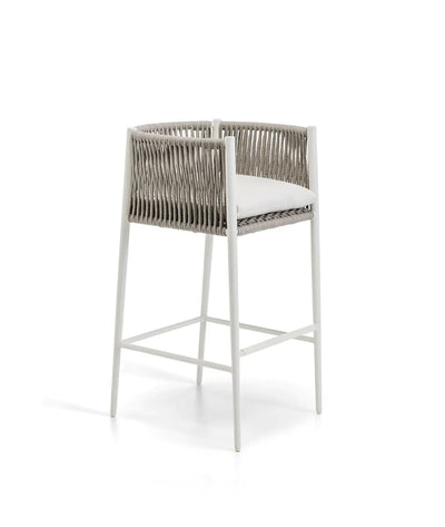 LUCE Stool in aluminium white