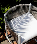 LUCE Stolac u aluminijsko bijeloj boji