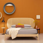 SHIKO WEIN Wooden bed frame in natural or black ash