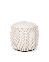 SMALL STONE Ottoman padded with polystyrene microspheres with C-04 braiding