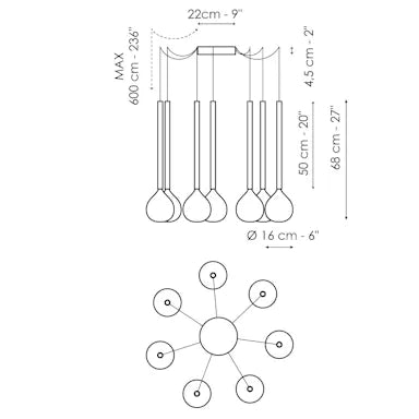 Sofì Suspension lamp