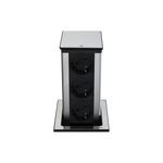 Square extractable power socket tower