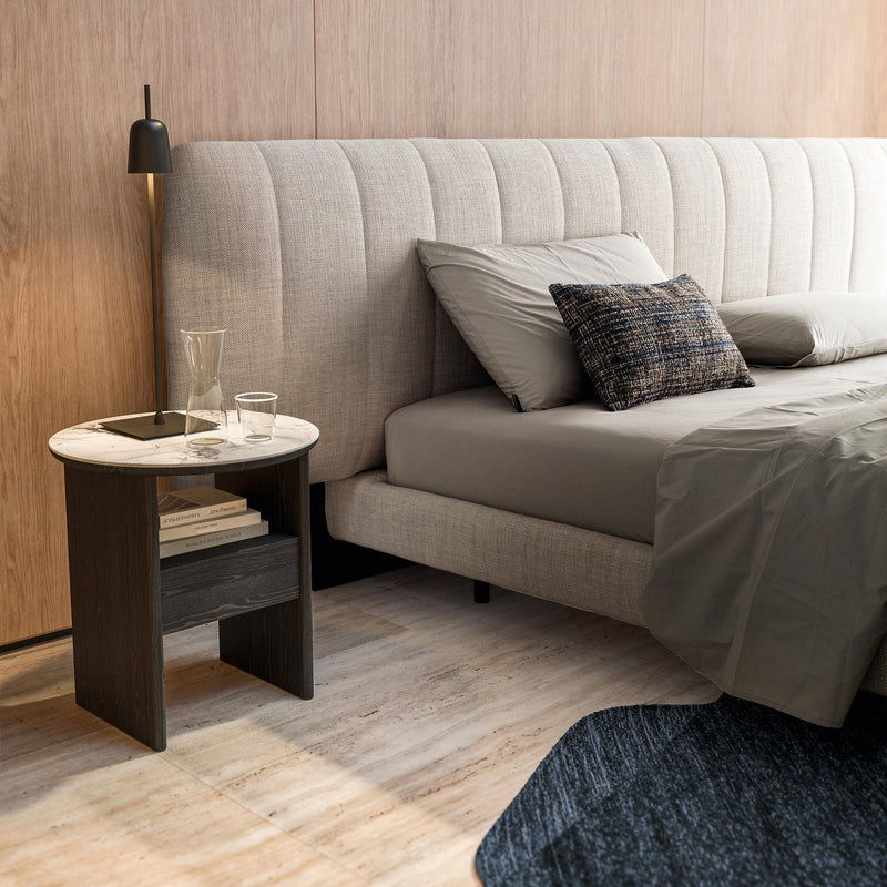 TAU Noćni ormarić s ladicom i keramičkom pločom