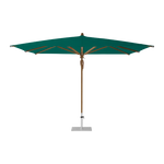 TEAKWOOD Parasol with protective cover, 330 x 330 cm