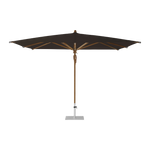 TEAKWOOD Parasol with protective cover, 330 x 330 cm