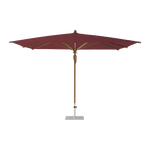 TEAKWOOD Parasol with protective cover, 330 x 330 cm