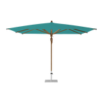TEAKWOOD Parasol with protective cover, 330 x 330 cm
