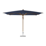 TEAKWOOD Parasol with protective cover, 330 x 330 cm