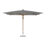 TEAKWOOD Parasol with protective cover, 330 x 330 cm