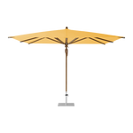 TEAKWOOD Parasol with protective cover, 330 x 330 cm