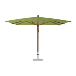 TEAKWOOD Parasol with protective cover, 330 x 330 cm