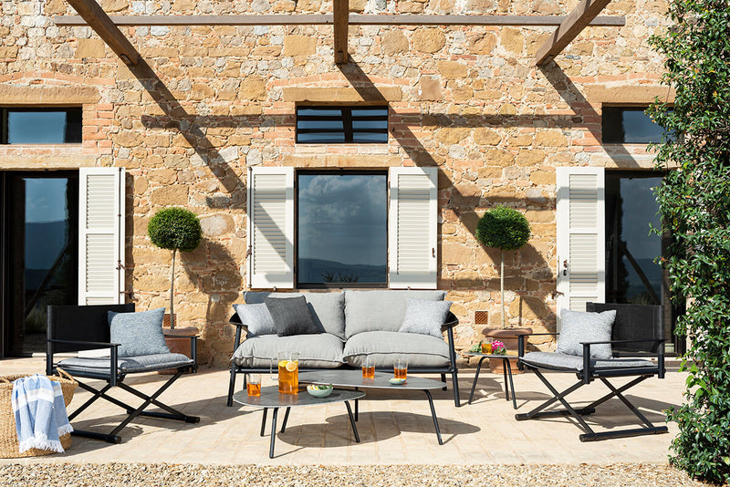 TERRAMARE Coffee table with ceramic top  Ø 75