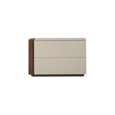 CAPITOL 2-Drawer bedside unit with a side grip