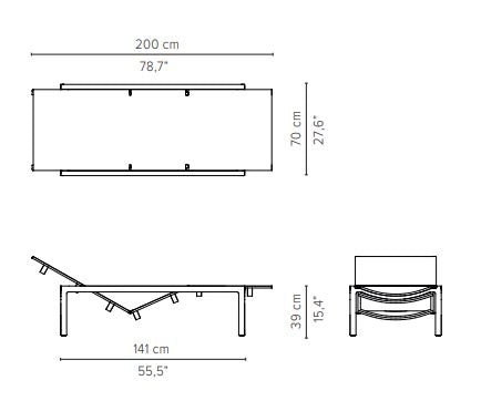 ILLUM Podesiva ležaljka