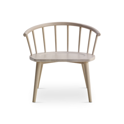 W. Wooden lounge armchair