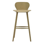 EDELWEISS Wooden barstool without cushion